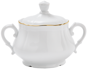 Ginori Corona Oro Brillante Sugar Bowl